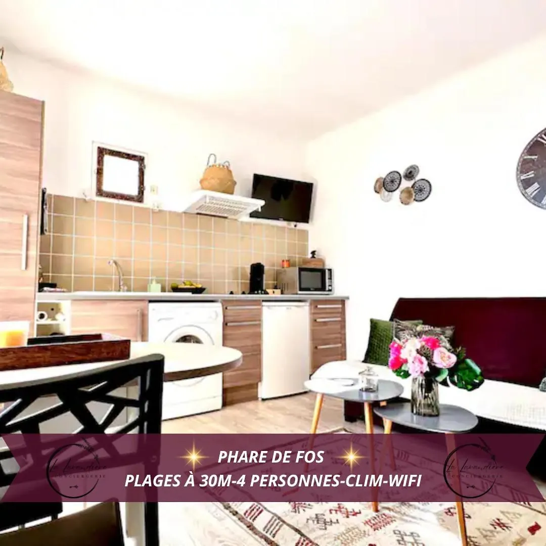 Apartment Le Coin De Mer 2, Bord De Mer, Plage 30M, Cosy, Clim, Wifi, 4 Personnes Fos-sur-Mer